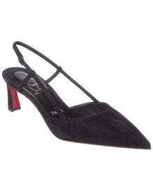 Christian Louboutin | Womens | Condoroline 55 Suede Slingback Pump | Black