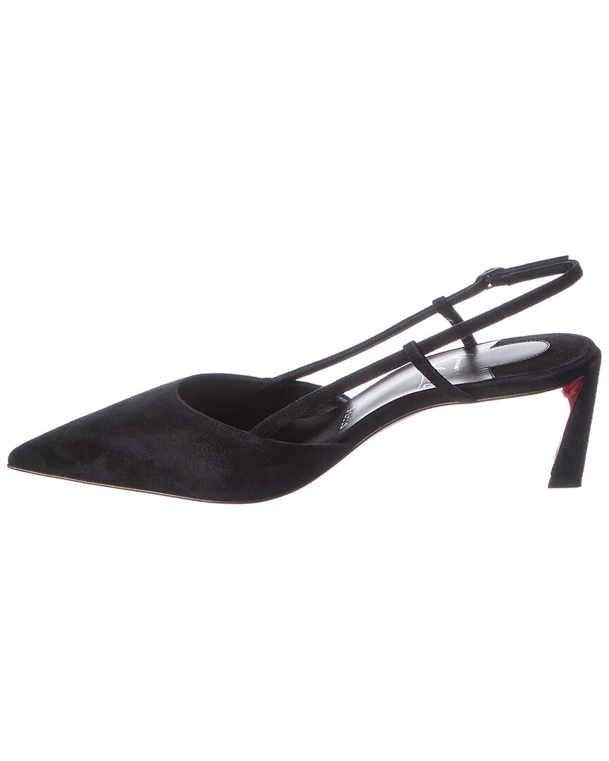 Christian Louboutin | Womens | Condoroline 55 Suede Slingback Pump | Black