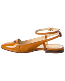 TOD's | Womens | Patent Leather Flat | Brown
