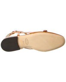 TOD's | Womens | Patent Leather Flat | Brown