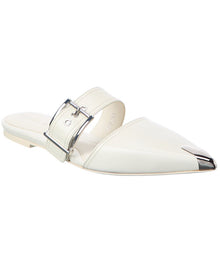 Alexander McQueen | Womens | Boxcar Leather Flat | White