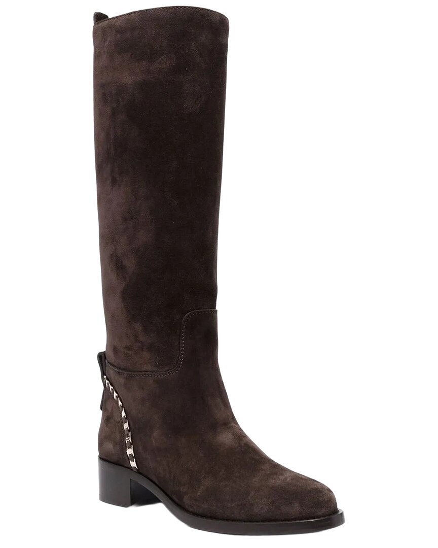 Ferragamo | Womens | Tawnie Below Leather Knee Boot | Brown