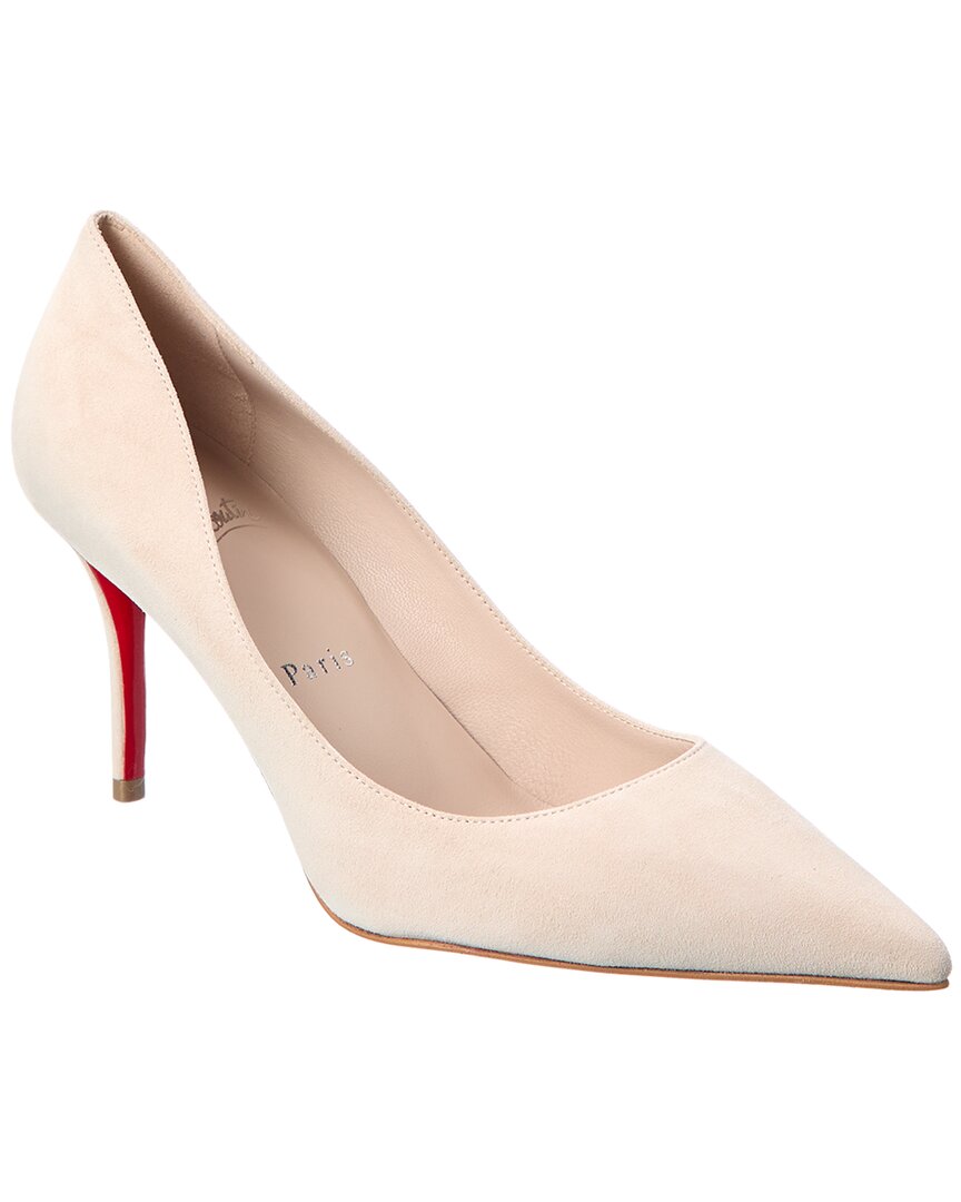 Christian Louboutin | Womens | Miss Z 80 Suede Pump | Beige