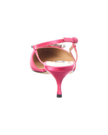 Sergio Rossi | Womens | Godiva Satin Slingback Pump | Pink