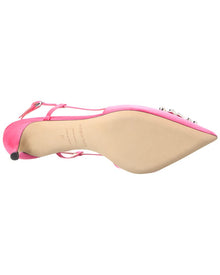 Sergio Rossi | Womens | Godiva Satin Slingback Pump | Pink