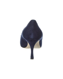 Manolo Blahnik | Womens | Maysale 70 Suede Pump | Blue