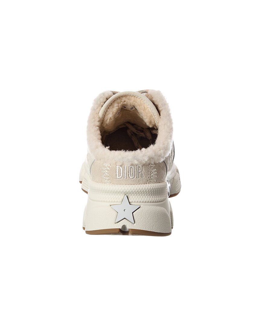 Dior | Womens | Chrono Suede & Mesh Sneaker | Beige