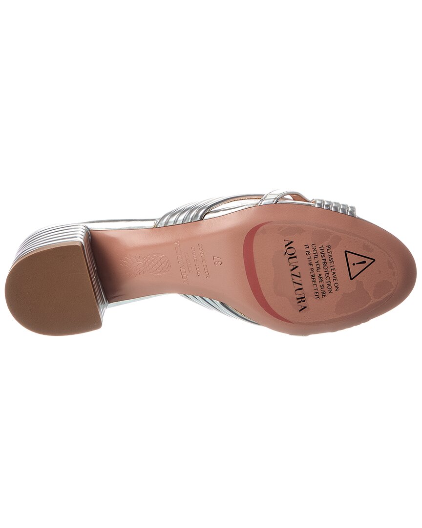 Aquazzura | Womens | Sundance 35 Leather Sandal | Grey