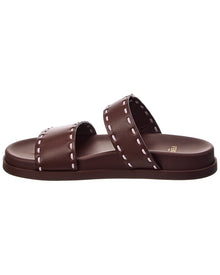 FENDI | Womens | Logo Leather Sandal | Pink