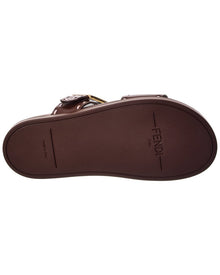 FENDI | Womens | Logo Leather Sandal | Pink