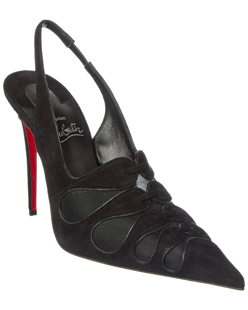 Christian Louboutin | Womens | Circus Max 100 Suede Pump | Black