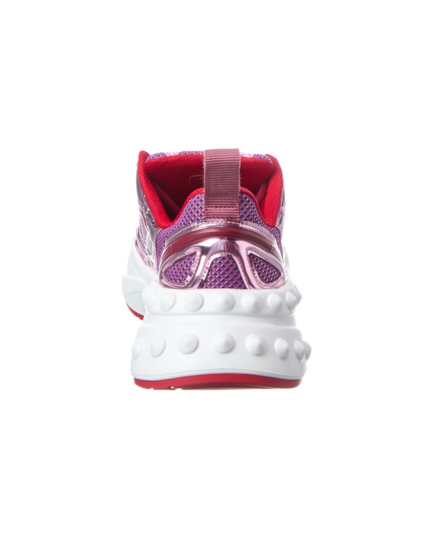 Christian Louboutin | Womens | So Flo Leather & Mesh Sneaker | Purple