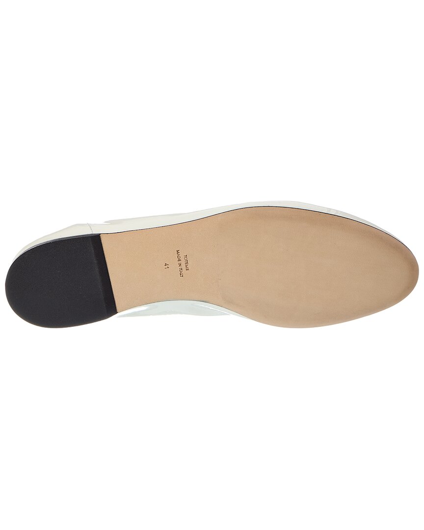 TOTEME | Womens | Slip Patent Ballerina Flat | White