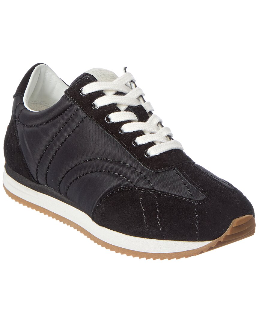 TOTEME | Womens | Sport Nylon & Suede Sneaker | Black