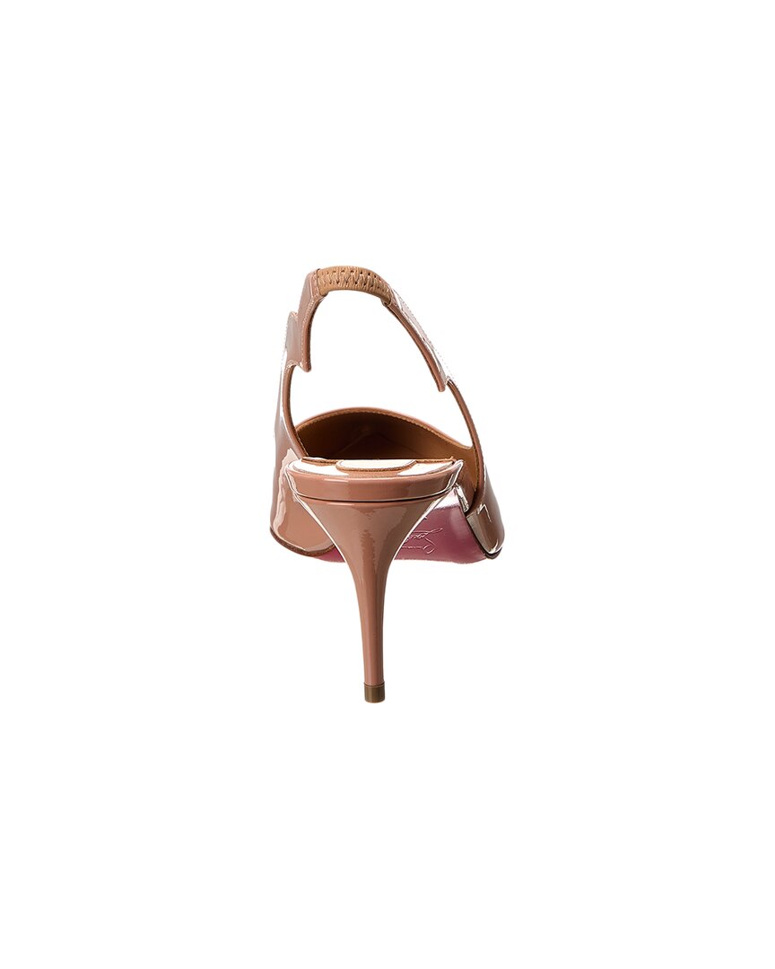 Christian Louboutin | Womens | Hot Chick Sling 70 Patent Slingback Pump | nude