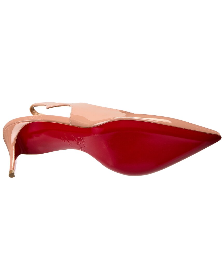 Christian Louboutin | Womens | Hot Chick Sling 70 Patent Slingback Pump | nude