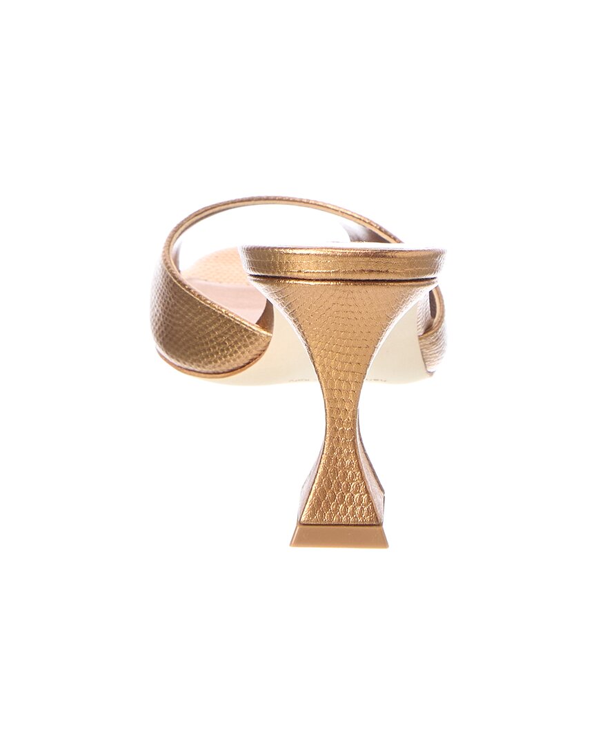Manolo Blahnik | Womens | Jadaron 70 Leather Sandal | Gold