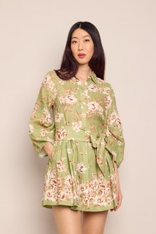 Raya Mini Dress | Farfella Sage