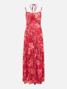 Printed Casual Camisole Dress | Red