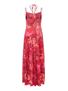 Printed Casual Camisole Dress | Red