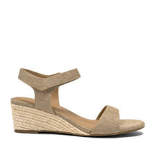 Wel Sandal Wedge | Natural Linen