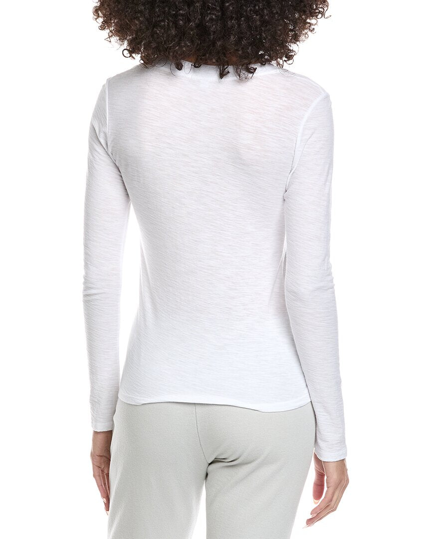 James Perse | Womens | Deep V-Neck Top | White