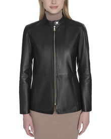 Cole Haan | Womens | Smooth Lamb Jacket | Black