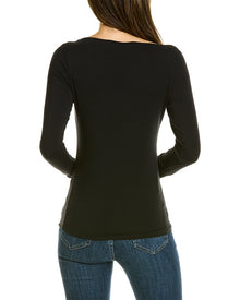 James Perse | Womens | Boatneck T-Shirt | Black