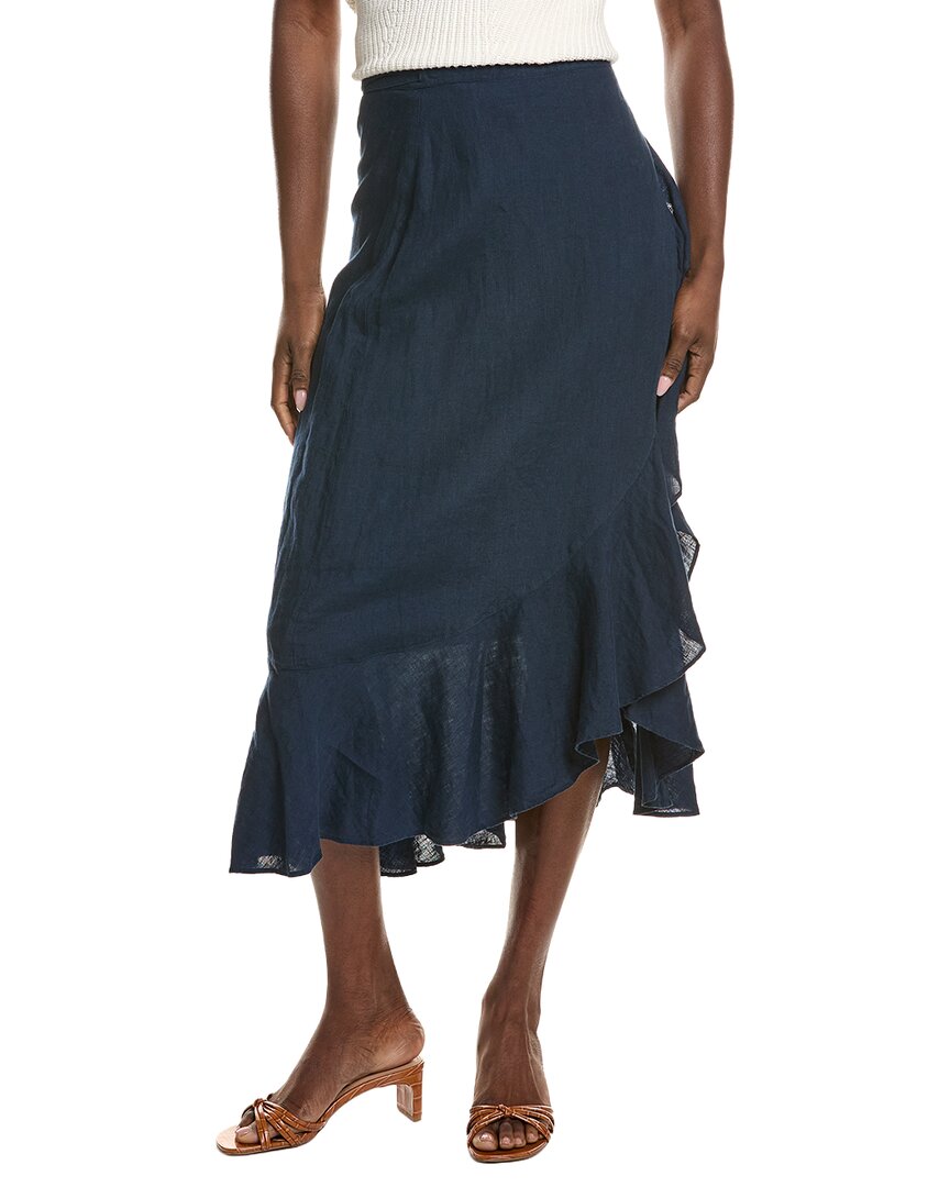 J.McLaughlin | Womens | Zia Linen Skirt | Navy
