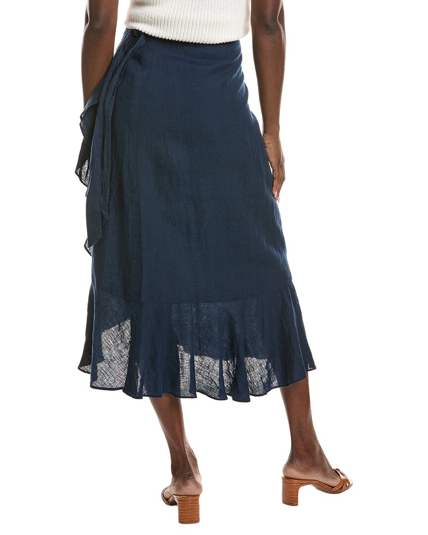 J.McLaughlin | Womens | Zia Linen Skirt | Navy