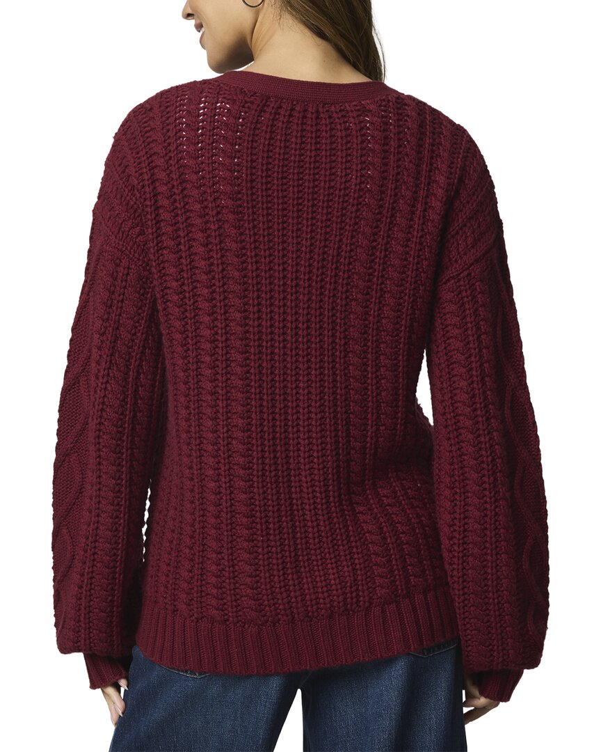 Splendid | Womens | Harlow Hearts Wool-Blend Cardigan | Pink