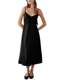 Bella Dahl | Womens | Ruffle Cami Midi Dress | Black