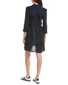 Michael Stars | Womens | Polly Gauze Shirtdress | Blue