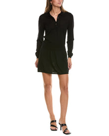 FRAME Denim | Womens | The Smart Wool Polo Dress | Black