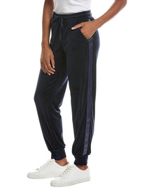 Knit Riot | Womens | Velour Track Jogger | Navy