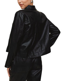 Bella Dahl | Womens | Crop Pocket Button Down | Black