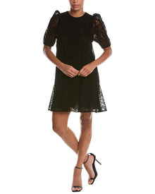 Jude Connally | Womens | Harper Flocked Lace Dress | Black