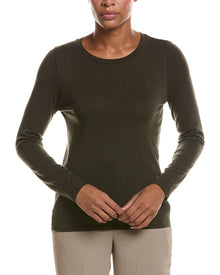 EILEEN FISHER | Womens | Round Neck Slim T-Shirt | Woodland