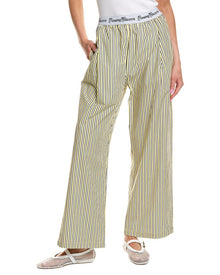 Rowing Blazers | Womens | Poplin Stripe Boxer Pull-On Pant | Yellow
