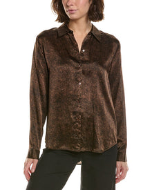 L'AGENCE | Womens | Tyler Blouse | Brown Multi