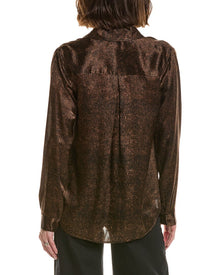 L'AGENCE | Womens | Tyler Blouse | Brown Multi