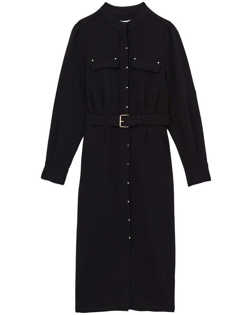 Reiss | Womens | REISS Isla Belted Shirtdress | Black