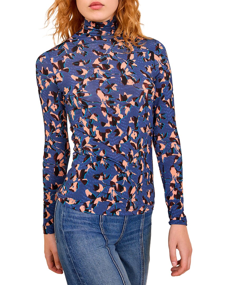 Ulla Johnson | Womens | Aurelia Jersey Turtleneck Top | Purple