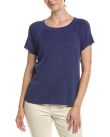 EILEEN FISHER | Womens | Jewel Linen-Blend Sweater | Blue