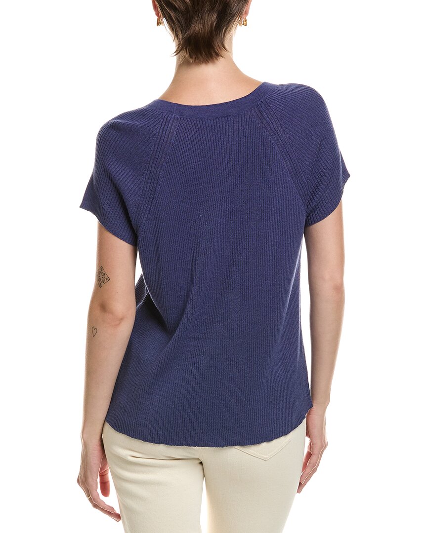 EILEEN FISHER | Womens | Jewel Linen-Blend Sweater | Blue
