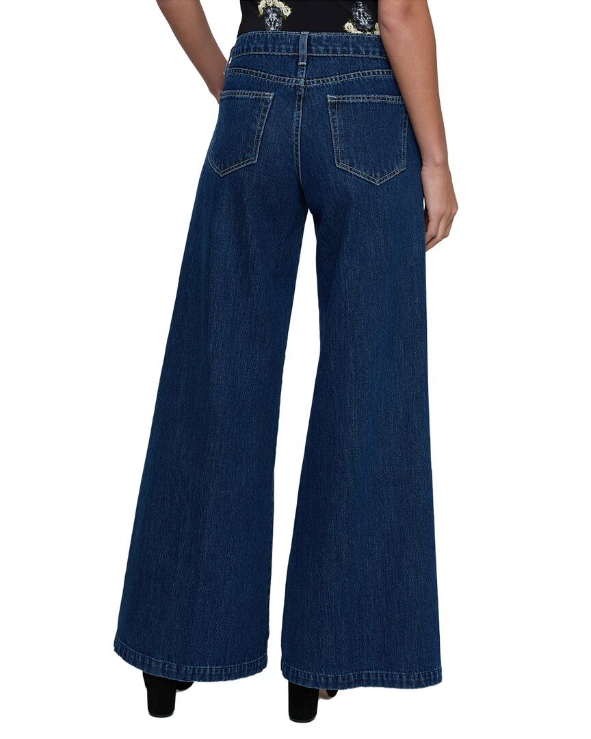 L'AGENCE | Womens | Savina Low-Rise Wide Leg Sneaker Jean | Blue
