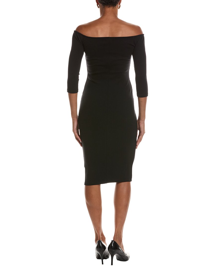 L'AGENCE | Womens | Astra Midi Slit Dress | Black