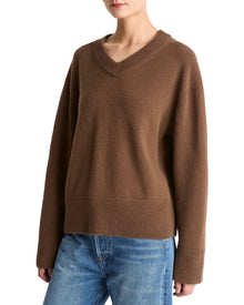Vince | Womens | Wool & Cashmere-Blend Sweater | Brown