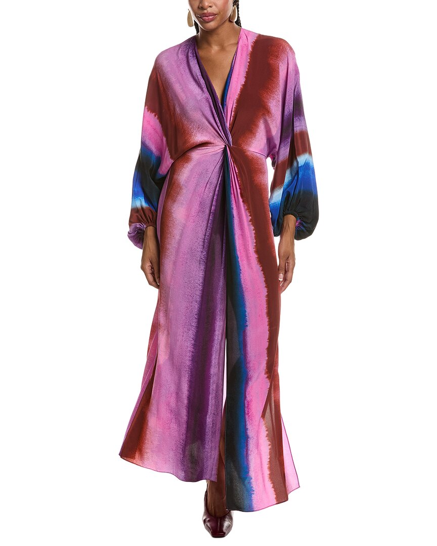 Diane von Furstenberg | Womens | Kason Silk Midi Dress | Pink