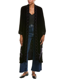 Johnny Was | Womens | Velvet Kimono Coat | Black